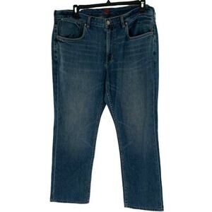 Eddie Bauer Jeans Women 14 Whiskers Classic Fit Straight Leg Mid Rise Streetwear
